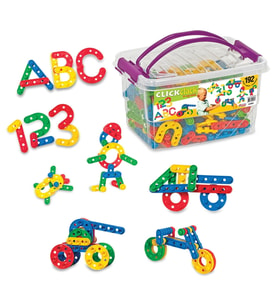 Click Clack Lego (192 Parça) - ClickClack Puzzle - Sök Tak Bloklar - Legolar Oyuncak