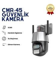 CMR45 4MP Ultra HD Kablosuz Güvenlik Kamerası, 360° Dönebilen Wi-Fi Kamera, Gece Görüş, Hareket Algılama, 2 Yönlü Ses, Uzaktan İzleme  HZLSTORE