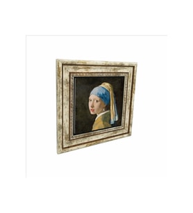 İnci Küpeli Kız (Johannes Vermeer, 1665 Baskılı Taş Tablo 25X25