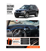 SUZUKI GRAND VİTARA (2006-2012) Uyumlu Torpido Örtüsü Torpido Kılıfı - Siyah Mavi