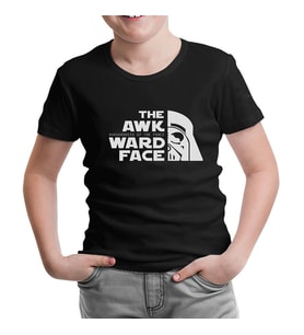 Star Wars - Awkwardness of The Force Siyah Çocuk Tshirt
