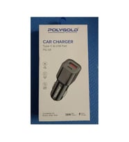 Araç Şarj Pg 38 -38W Type C USB Port Hızlı Şarj Tf Kart Okuyucu Araç Şarj Çakmaklık