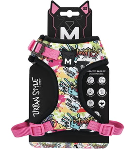 Urban Style Graffiti Easy Fit Köpek Göğüs Tasması (Xs)