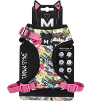 Urban Style Graffiti Easy Fit Köpek Göğüs Tasması (Xs)