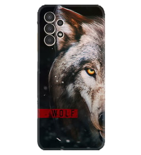 Samsung Galaxy M14 Kılıf Silikon Desen Özel Seri Wolf Eyes 1758