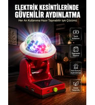 Çok Amaçlı Şarjlı Led Projektör Lamba Solar Enerjili Rgb Ambiyans Ve Parti Işığı
