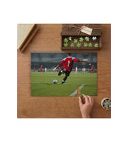 Futbol Sahası- Spor -Eğlence Tasarımı 240 parça Ahşap Puzzle Ahşap Kutuda MP00025