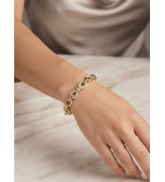 Xuping Kadın Fiyonk Detay Gold Renk Çelik Bileklik