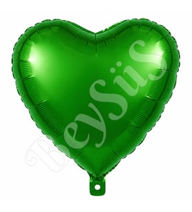 Kalp Folyo Balon Yeşil 24 inc