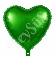 Kalp Folyo Balon Yeşil 24 inc