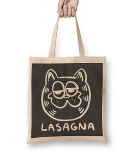 Garfield Garf Says Lasagna Bez Çanta Uzun Saplı