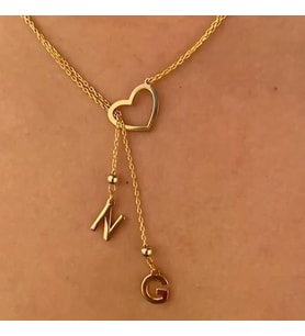 minimal kalpli kişiye özel kolye