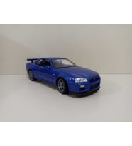 Nissan Skyline Gtr R34 Blue 1:24 Ölçek Model Araba(ÖZEL PLAKALI)