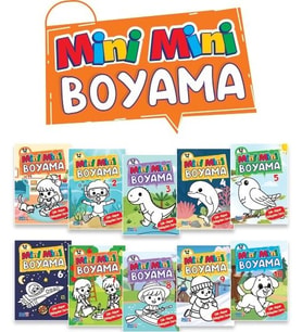 Mini Mini Boyama Kitabı Büyük Boy (10 Çeşit - 50 )