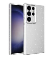 Galaxy S23 Ultra Kılıf Kamera Korumalı Simli Lüks Zore Koton Kapak