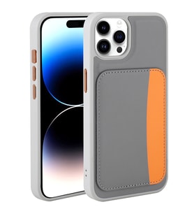 Apple iPhone 15 Pro Max Uyumlu Kılıf Kartlıklı Zore X-Kart Silikon Kapak
