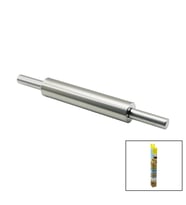VOCEN ROLLİNG PİN ÇELİK METAL MERDANE - HAMUR RULOSU MERDANE: 25CM - SAP: 2X9CM =T.UZUNLUK:43CM