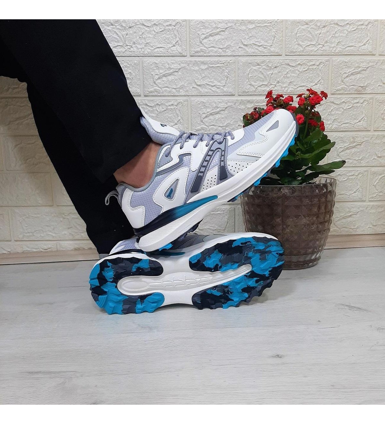 JUMP 29725 Beyaz Gri Anatomik İç Taban Erkek Spor Ayakkabı