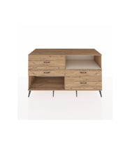 Kronos Konsol Tek Raflı 4 Çekmeceli  176x59x99 Çam-Aytaşı/Çam