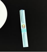 Kedi Figürlü Metal Chopstick (Mavi)