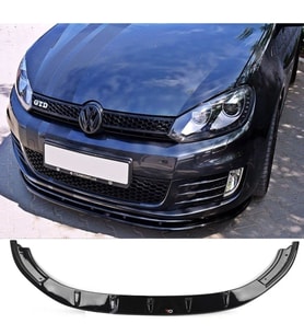 Vw Golf 6 Gti Ön Lip Plastik Parlak Siyah karlık-ön-ek-bodykit 2009 2010 2011 2012