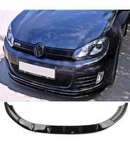 Vw Golf 6 Gti Ön Lip Plastik Parlak Siyah karlık-ön-ek-bodykit 2009 2010 2011 2012