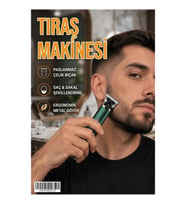Şarjlı Erkek Tıraş Makinesi 180 Dakika Kullanım Süreli USB Şarjlı Hızlı Şarj Özellikli
