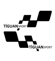TİGUAN sport Etiket Yapıştırma 30cmx11cm MMD321