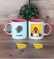 Aslan Kupa Bardak Pembe Fotoğraflı