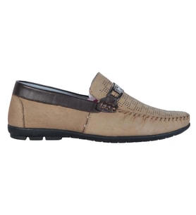 Tardelli 351V Nubuk %100 Deri Erkek Klasik Loafer Ayakkabı (Kum Beji)