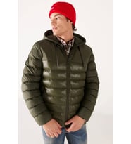 Wrangler Kapüşonlu Regular Fit Haki Erkek Şişme Mont - W232008801