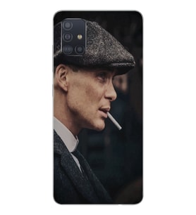 Samsung Galaxy A51 Uyumlu Thomas Shelby Tasarımlı Şeffaf Telefon Kılıfı