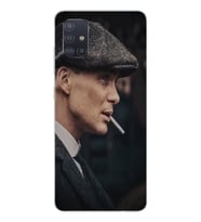 Samsung Galaxy A51 Uyumlu Thomas Shelby Tasarımlı Şeffaf Telefon Kılıfı