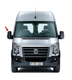 VW Crafter 2006-2016 Sağ Dikiz Aynası Kapağı Üst Kapak 2E1857516B