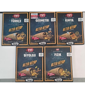 TAMMAT YAYINLARI TYT GEOMETRİ - BİYOLOJİ - KİMYA - FİZİK VE TÜRKÇE SORU BANKASI ( 2.EL )