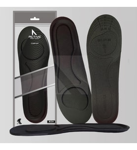 BC04  Yumuşak Memory Foam Ayakkabı Tabanı, Ekstra Konfor Ve Darbe Emici Rahat Iç Tabanlık (Siyah - Lila)