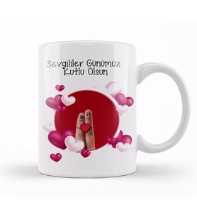Sevgililer Günü Sevgiliye Hediye 068 Kupa Bardak Porselen