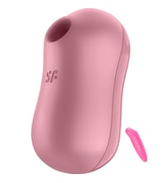 Satisfyer Cotton Candy Light Red Emişli&Titreşimli 2 Motorlu Vibratör+Vibratör