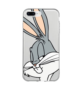 Iphone 7 Plus / 8 Plus Uyumlu Bugs Bunny Desenli Şeffaf Telefon Kılıfı