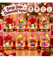 Işıklı Dekoratif Fanus