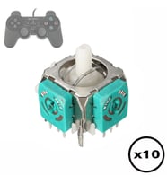 10 Adet PS2 Analog Motor Playstation 2 Kol Tamiri 3D Joystick PS2 Motor Yedek Parça (Yeşil)