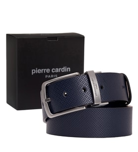 Pierre Cardin Çift Yönlü Deri Erkek Kemer (En 4 cm) PC4099 (Lacivert)