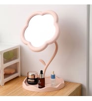 Masa üstü Pembe Ay Çiçeği Tasarım Plastik Takı Stand Masa Aynası cin889pm