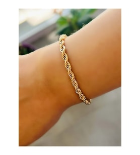 XUPING BURGU BİLEKLİK 19 CM-3MM-ROSE RENK ACR5536