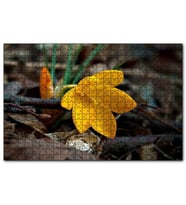 Cakapuzzle Kütükler Arasında Sarı Çiçek 120 Parça Puzzle Yapboz MDF (Ahşap)