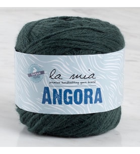 La Mia Angora 50Gr. Koyu Yeşil El Örgü İpi - L131 - 34215