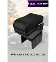 İbiza 2009 kol dayama Lüks Siyah geniş model Yastıklı Deri