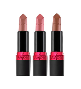 Avon Ultra Mat Ruj Paketi Marvellous Mocha, Nude Suede ve Pure Pink (Çok Renkli)
