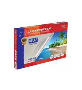 A4 Laminasyon Filmi - Parlak A4 100 Mikron 100'lü