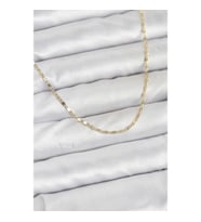 Mey İthalat® CM 14K Gold Renk Ezme Zincir Model 60 cm Kadın Kolye